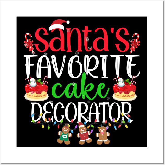 Santa's favorite cake decorator - a cake decorator design Wall Art by FoxyDesigns95